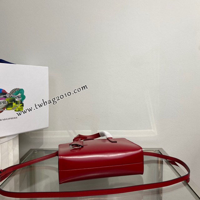 Prada專櫃新款mini購物袋 1BA357 普拉達複刻Re-Edition全皮手提包 csp1115